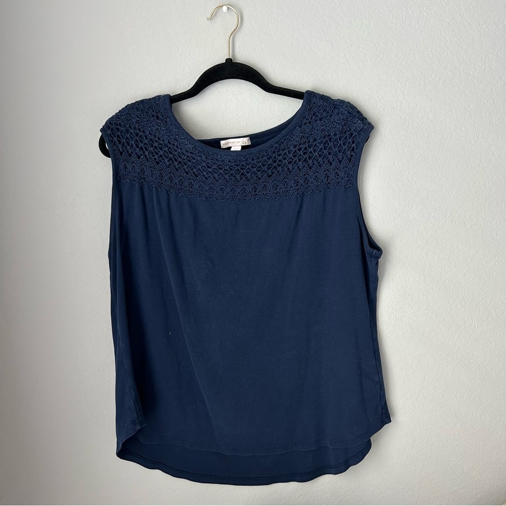 Westport 1962 Navy Blue Lace Blouse